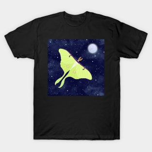 Luna Moth and Moon Dust T-Shirt